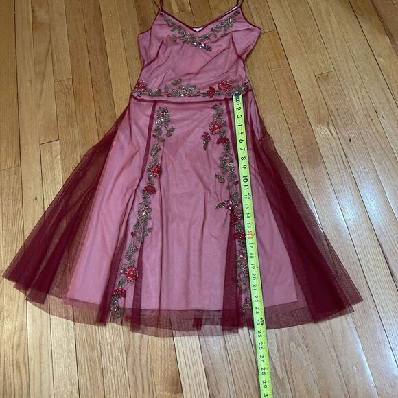 Vintage Y2K Romantic Fairy Dress by BCBG MaxAzria Women Size 2 Tulle Mesh Sequin - Picture 9 of 16